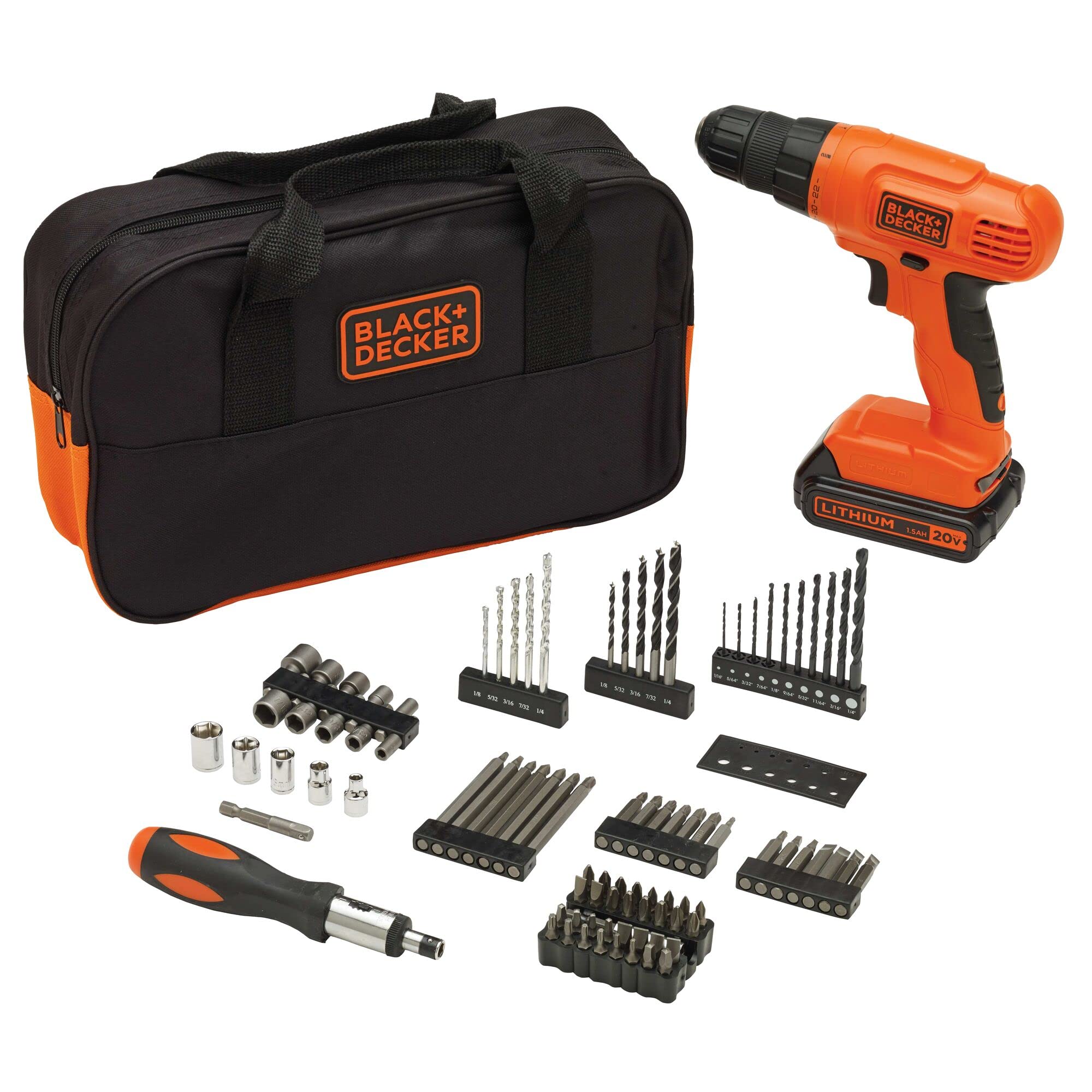 BLACK+DECKER 20V MAX PowerConnect Cordless Drill Driver Kit